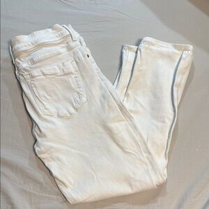 Express White Skinny Jeans with Stretch